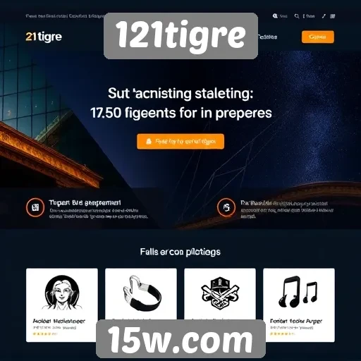 Características do design do site 121tigre